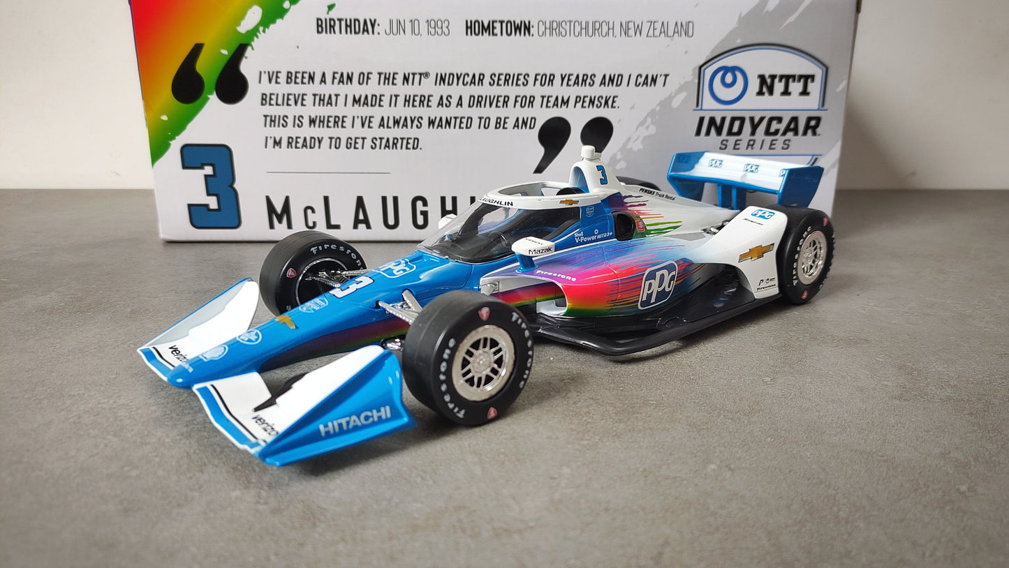 Greenlight Dallara Team Penske Chevrolet Indycar 2021 #3 PPG Scott Mclaughlin 1/18 11118