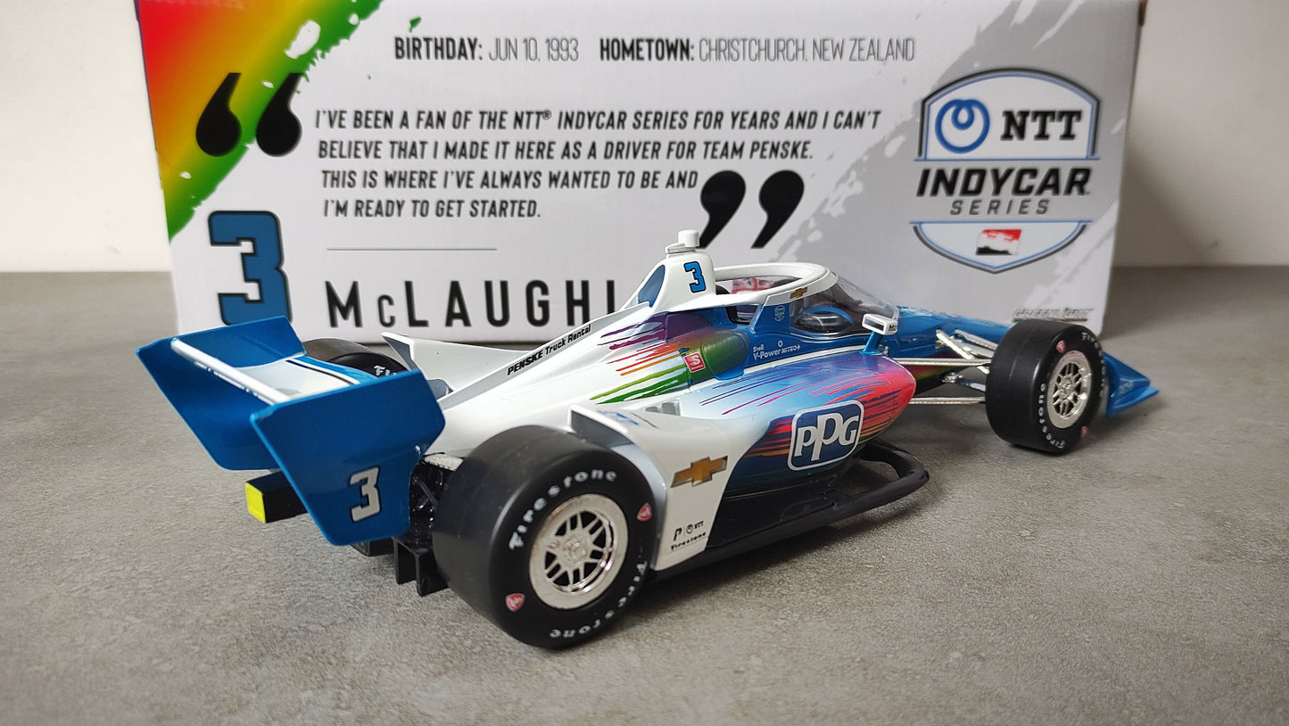 Greenlight Dallara Team Penske Chevrolet Indycar 2021 #3 PPG Scott Mclaughlin 1/18 11118