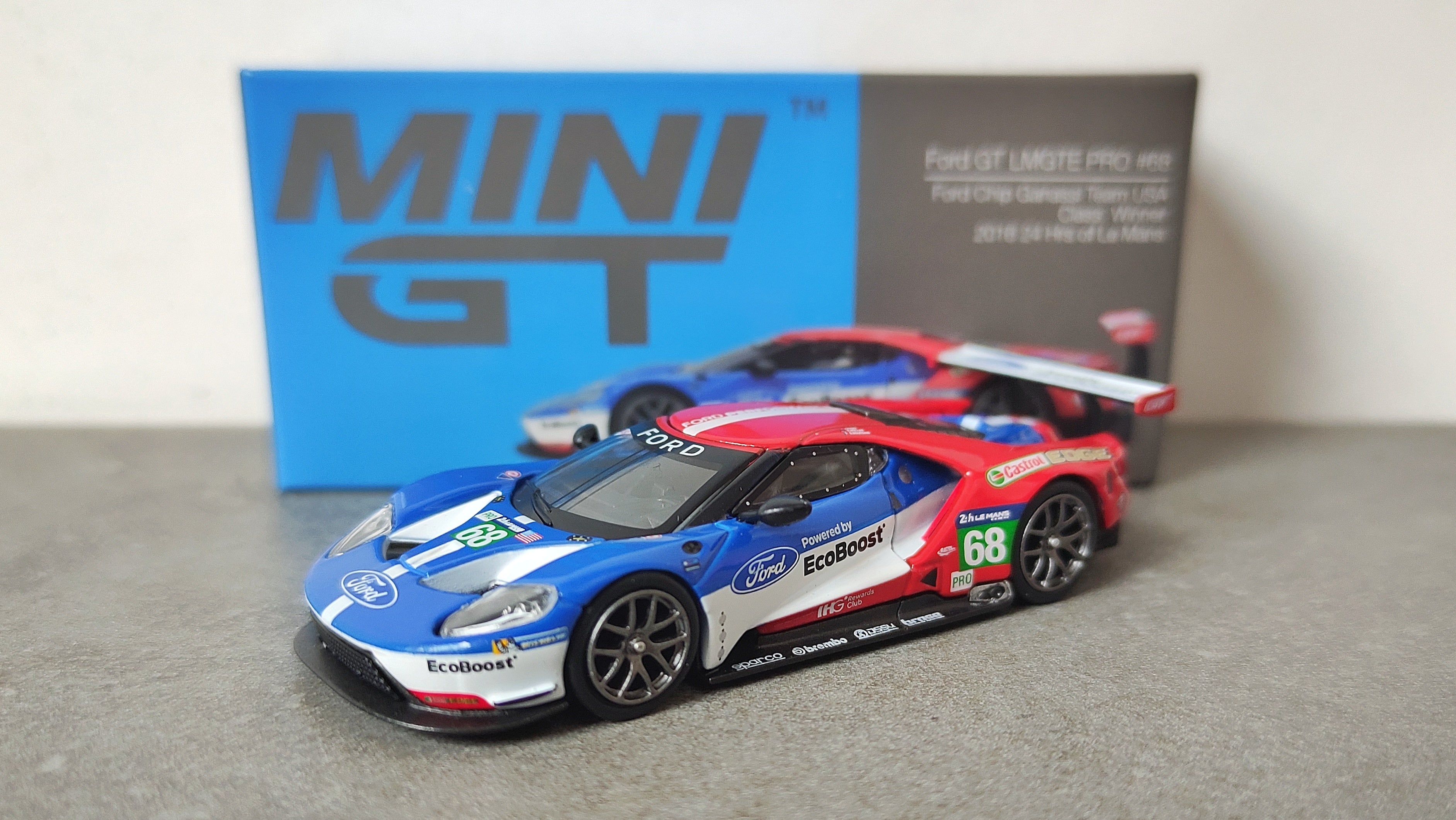 Mini GT TSM Ford GT LMGTE Pro #68 Ford Chip Ganassi Team USA Le