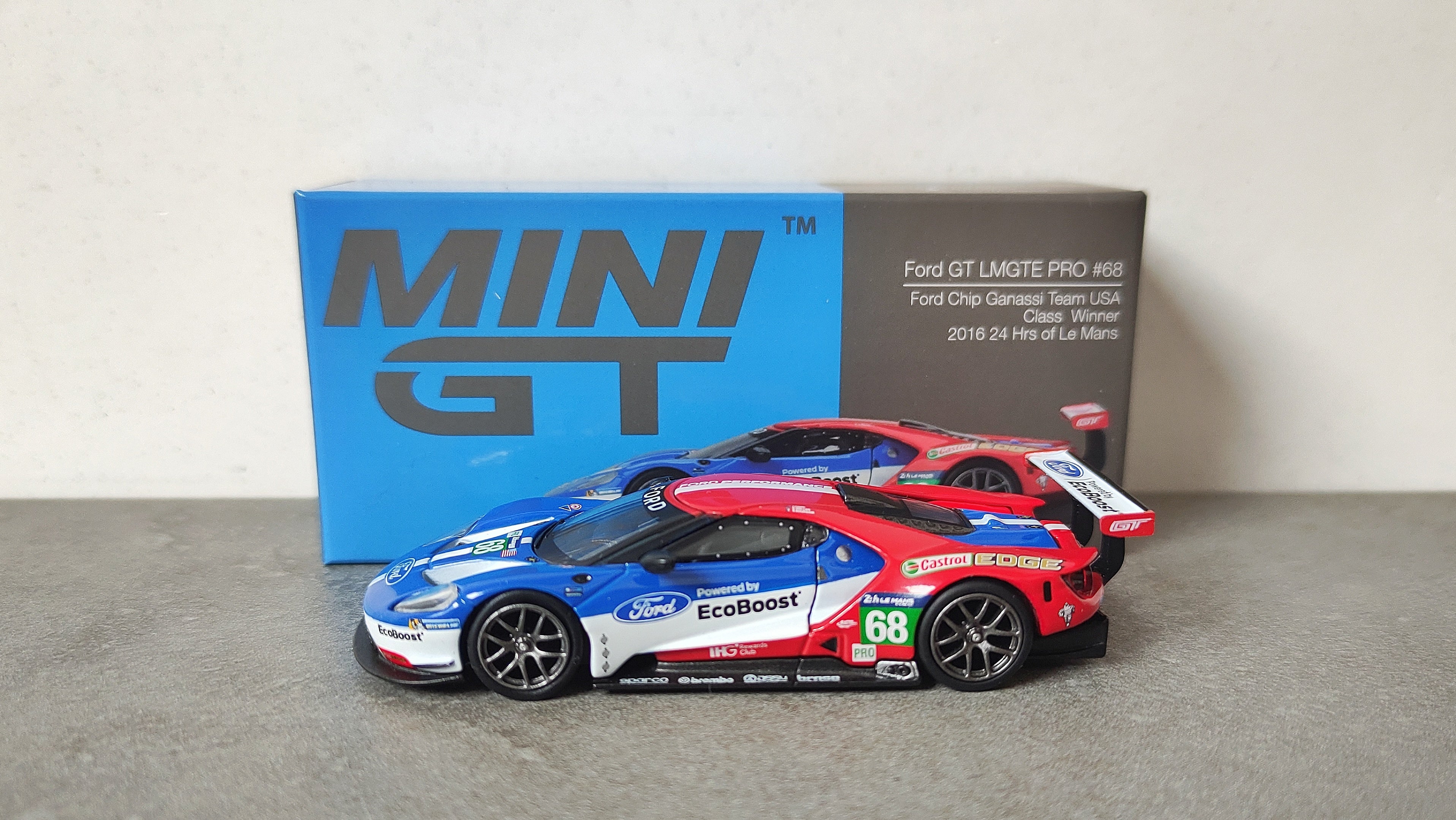 Mini GT TSM Ford GT LMGTE Pro #68 Ford Chip Ganassi Team USA Le