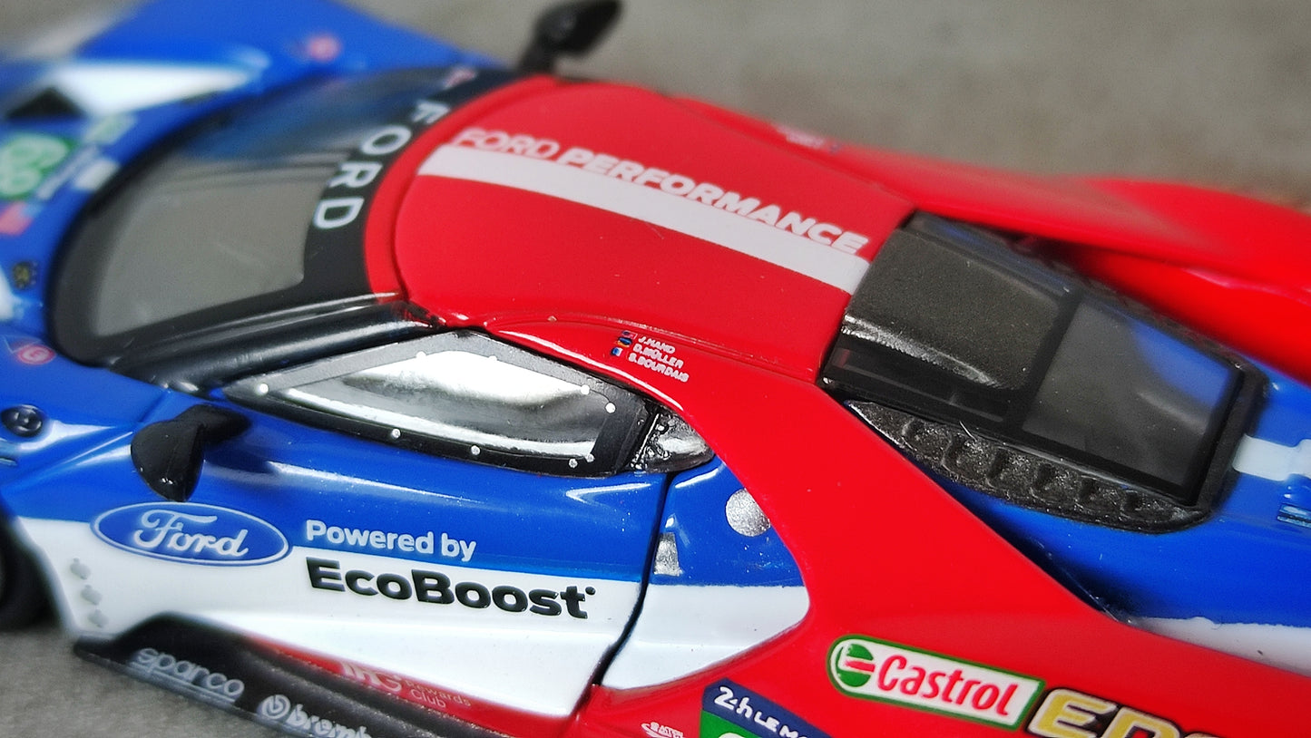 Mini GT TSM Ford GT LMGTE Pro #68 Ford Chip Ganassi Team USA Le Mans Winner 2016 1/64 MGT00278-L