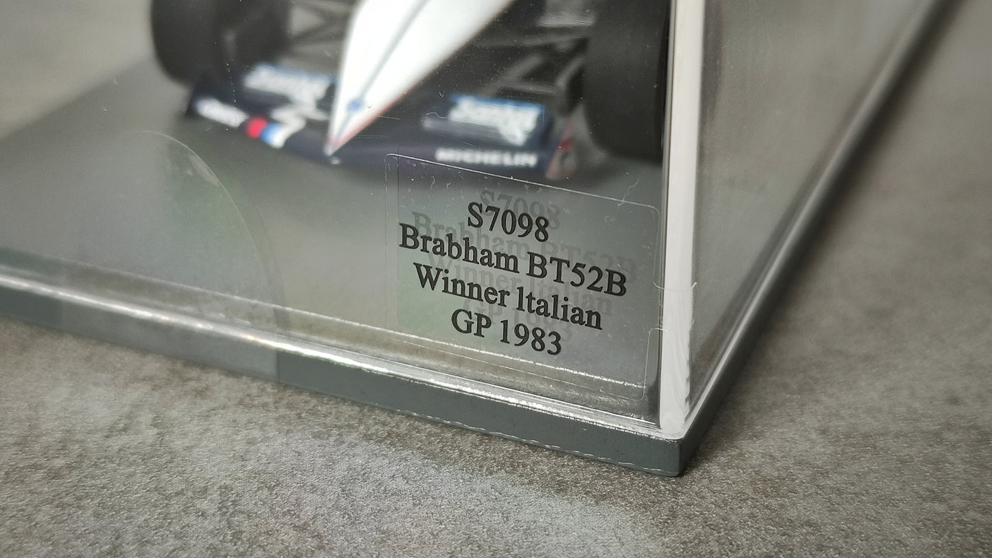 Spark Brabham BMW BT52B Nelson Piquet 1983 F1 World Champion Winner Italian GP 1/43 S7098