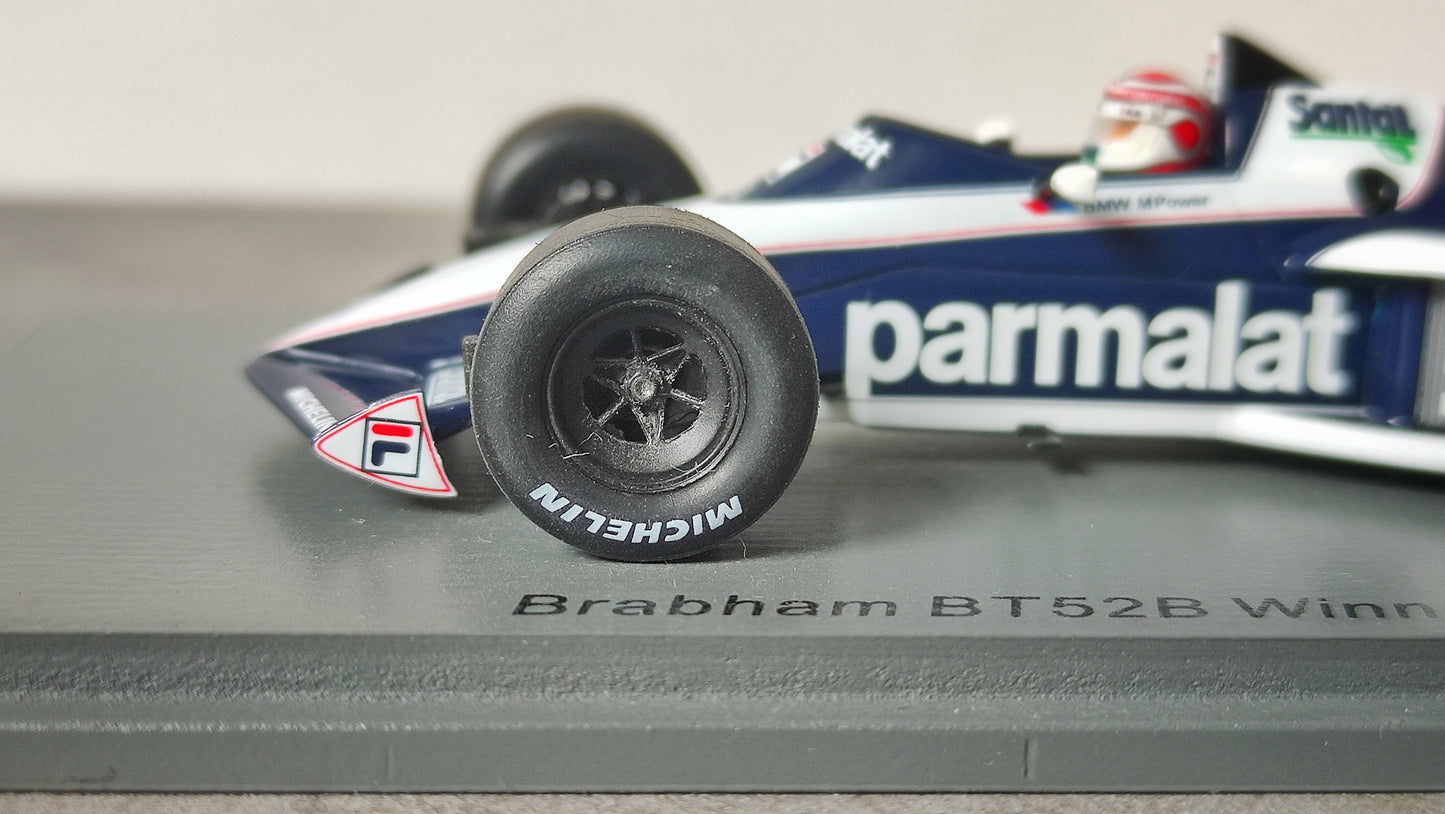 Spark Brabham BMW BT52B Nelson Piquet 1983 F1 World Champion Winner Italian GP 1/43 S7098