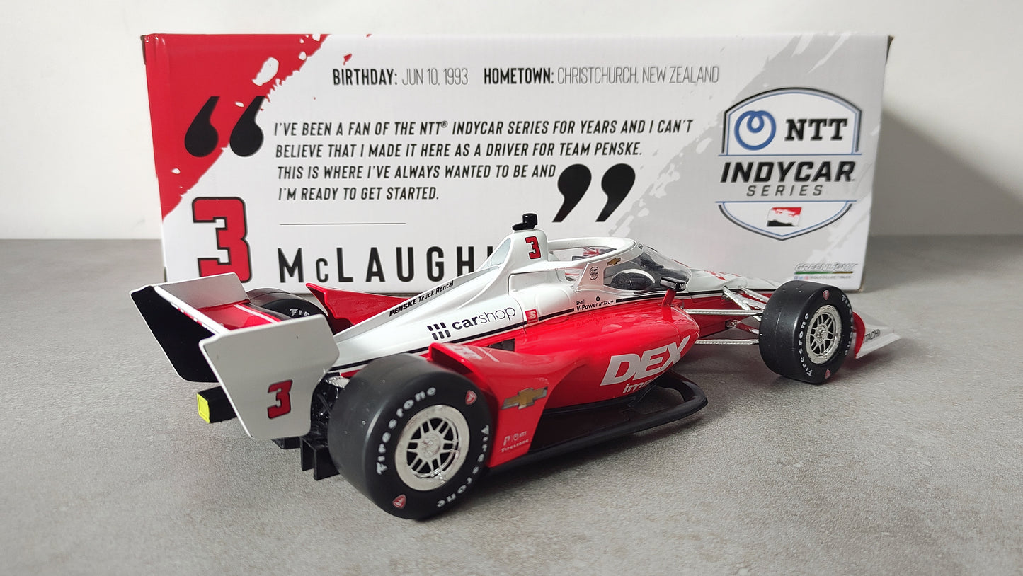 Greenlight Dallara Team Penske Chevrolet Indycar 2022 #3 DEX Imaging Scott Mclaughlin 1/18 11137