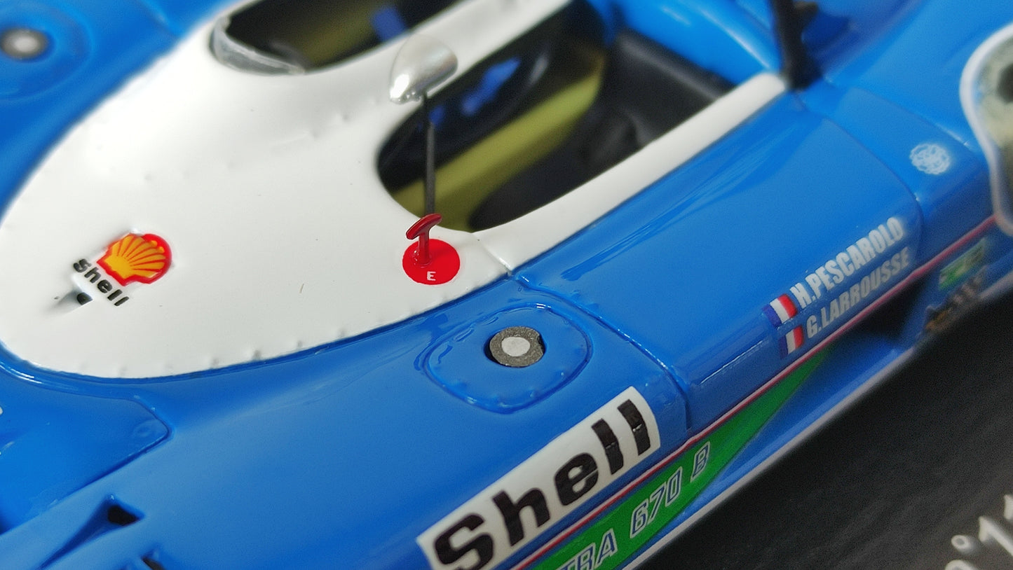 Spark Matra Simca MS670B 1973 Le Mans Winner Pescarolo/Larrousse 1/43 43LM73