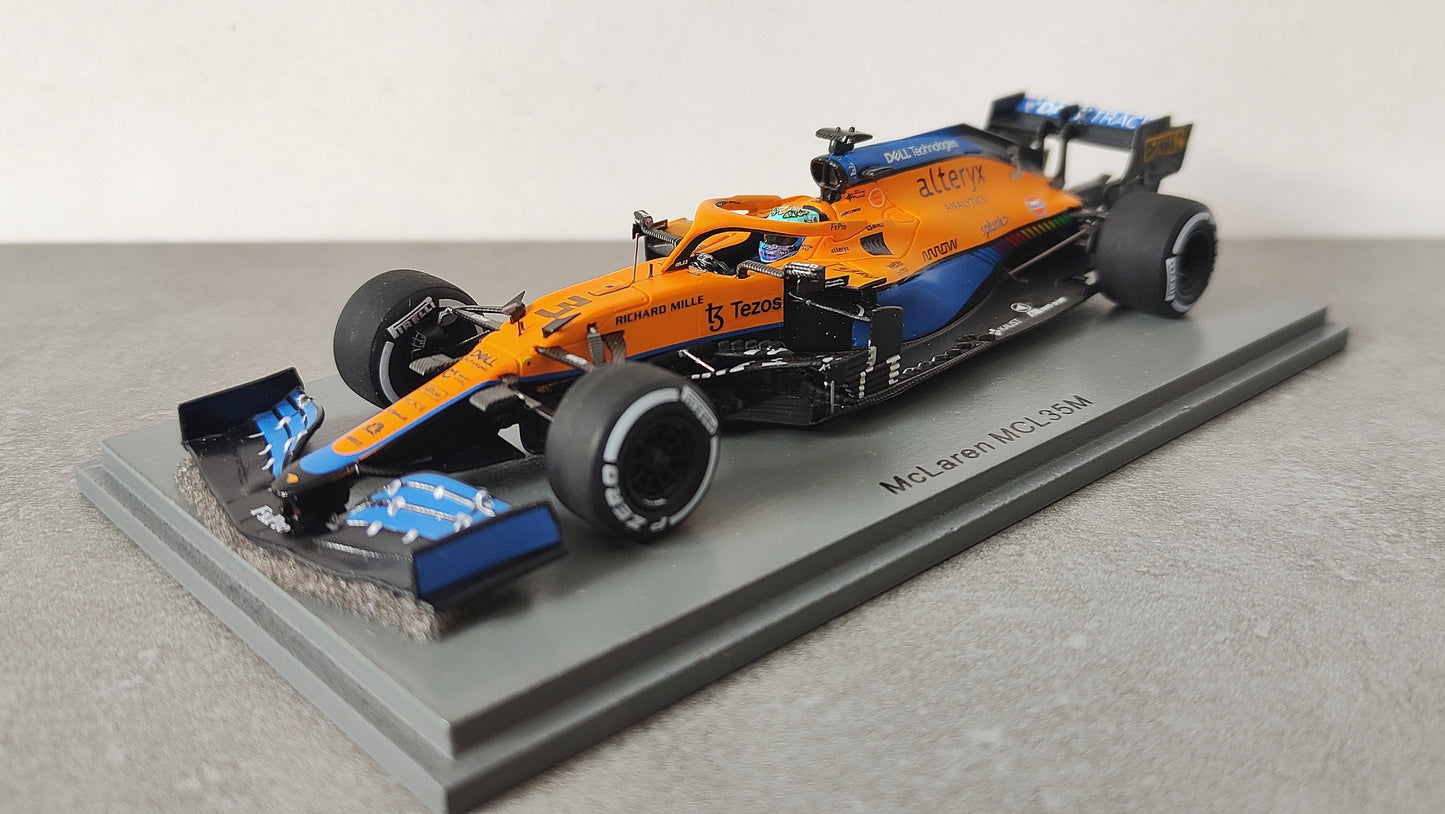 Spark Mclaren Mercedes MCL35M VELO Daniel Ricciardo 2021 Italian GP winner 1/43