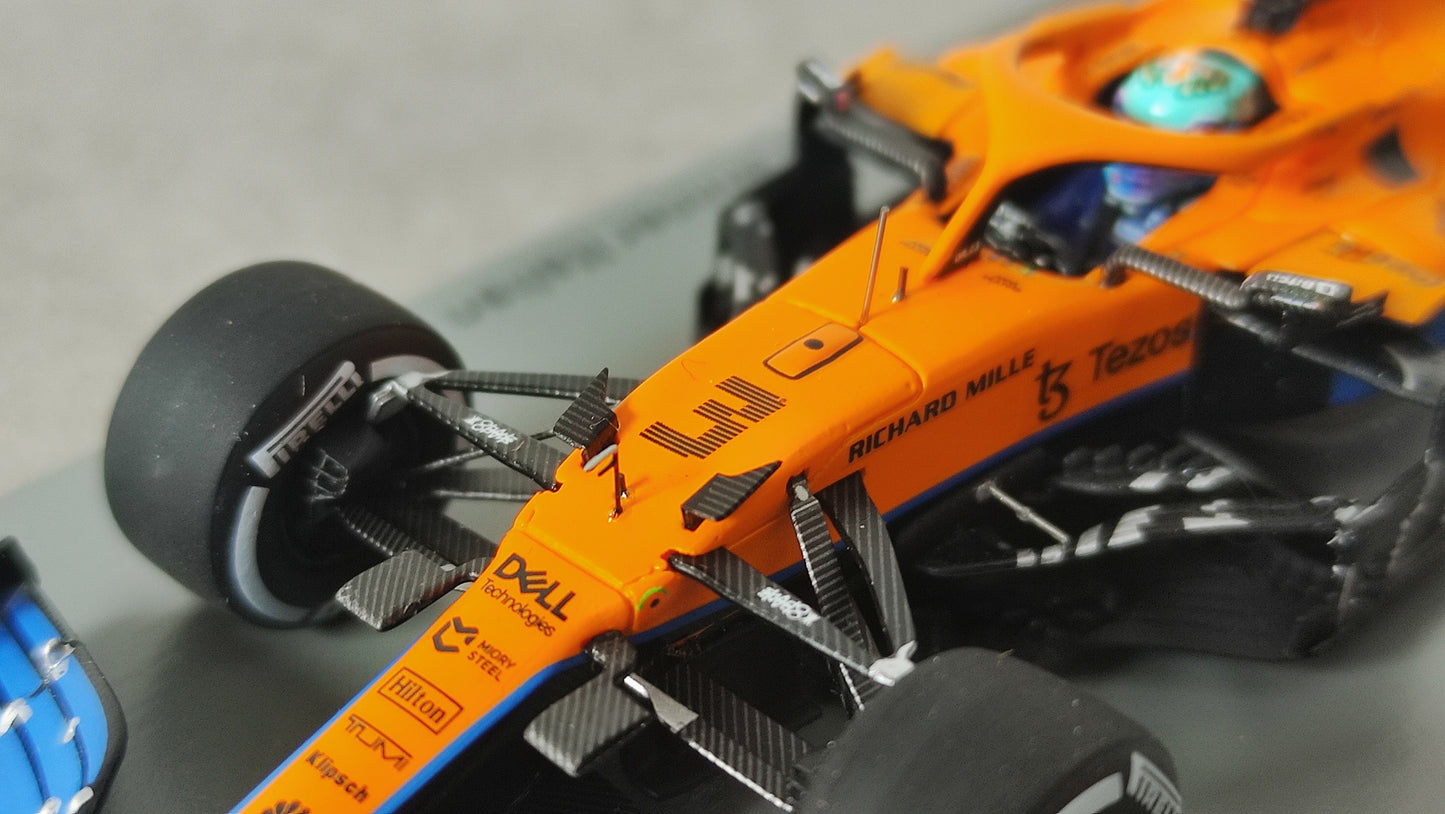 Spark Mclaren Mercedes MCL35M VELO Daniel Ricciardo 2021 Italian GP winner 1/43