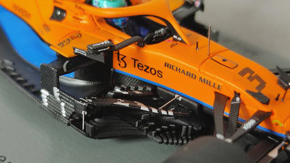 Spark Mclaren Mercedes MCL35M VELO Daniel Ricciardo 2021 Italian GP winner 1/43