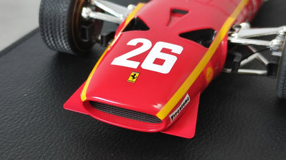 GP Replicas #26 Scuderia Ferrari 312 Jacky Ickx 1968 French GP winner 1/18