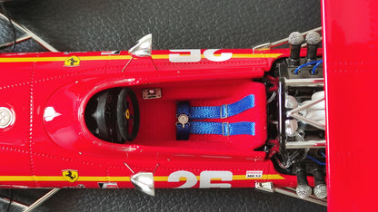 GP Replicas #26 Scuderia Ferrari 312 Jacky Ickx 1968 French GP winner 1/18