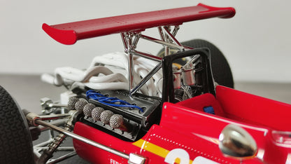 GP Replicas #26 Scuderia Ferrari 312 Jacky Ickx 1968 French GP winner 1/18