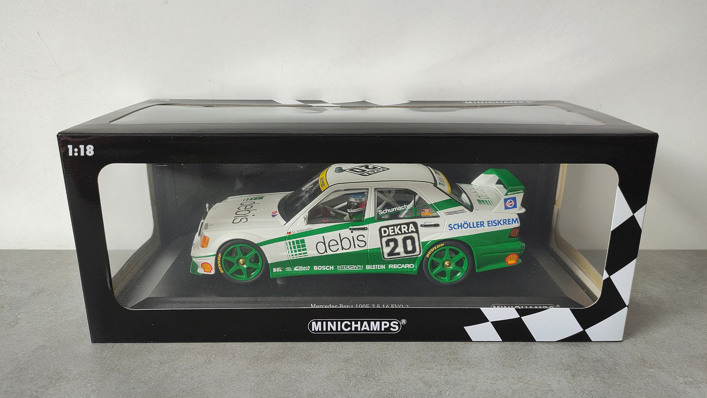 Minichamps Zakspeed Mercedes 190E Evo2 DTM Michael Schumacher 1991 1/18