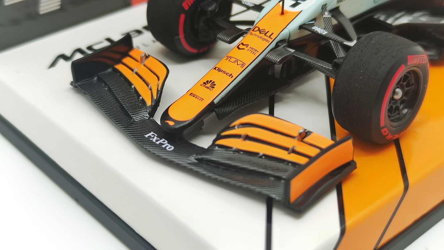 Minichamps Mclaren Mercedes MCL35M Lando Norris 3rd Monaco GP 2021 1/43 Limited Edition 777 pcs.