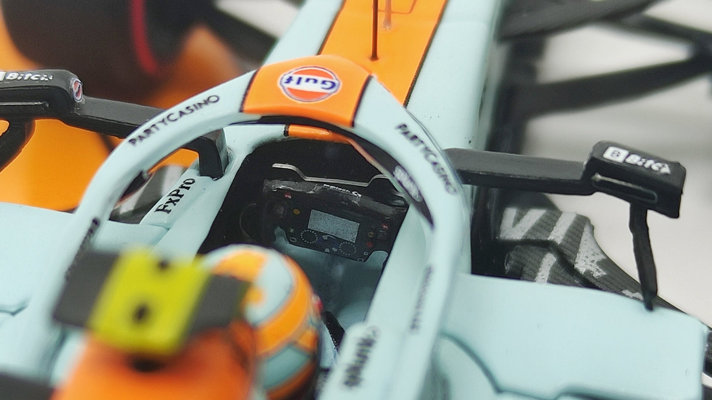 Minichamps Mclaren Mercedes MCL35M Lando Norris 3rd Monaco GP 2021 1/43 Limited Edition 777 pcs.