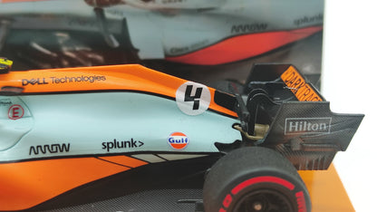 Minichamps Mclaren Mercedes MCL35M Lando Norris 3rd Monaco GP 2021 1/43 Limited Edition 777 pcs.
