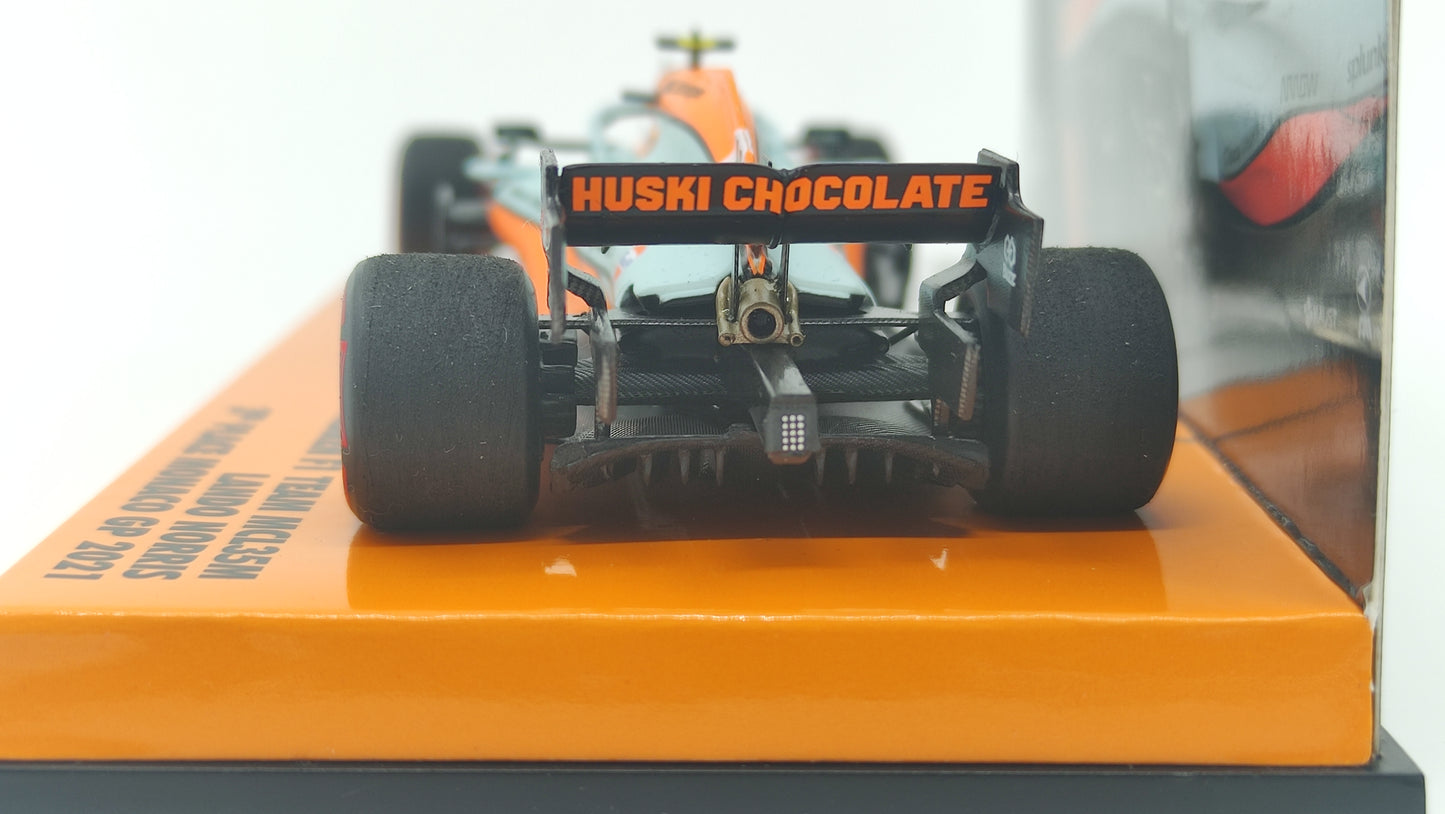 Minichamps Mclaren Mercedes MCL35M Lando Norris 3rd Monaco GP 2021 1/43 Limited Edition 777 pcs.
