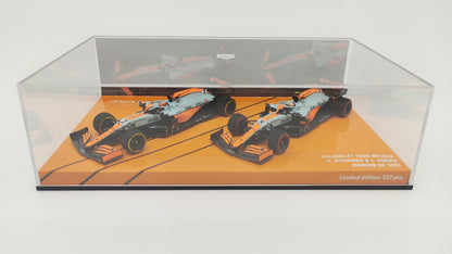 Minichamps Mclaren Mercedes MCL35M 2 car set Norris/Ricciardo Monaco GP 2021 1/43 Limited Edition 222 pcs.