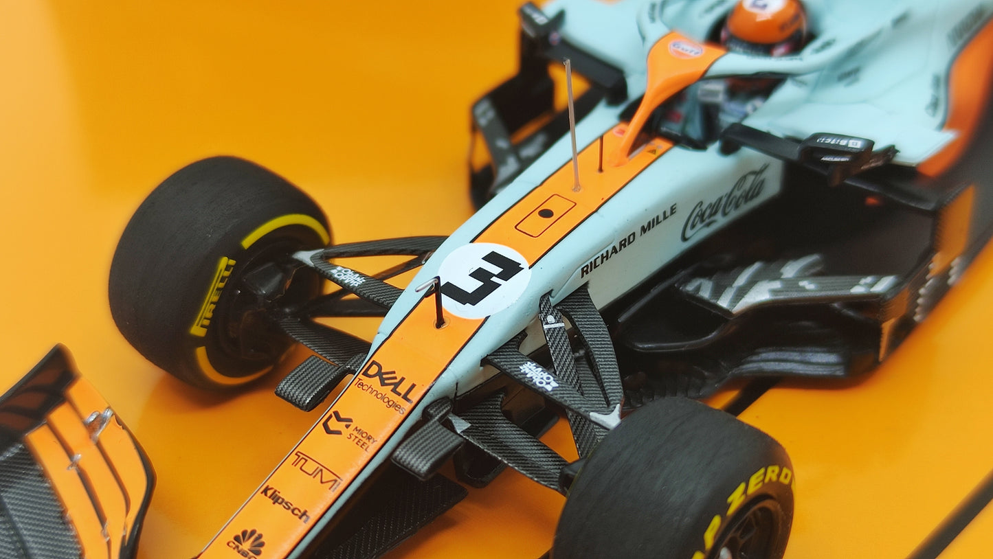 Minichamps Mclaren Mercedes MCL35M 2 car set Norris/Ricciardo Monaco GP 2021 1/43 Limited Edition 222 pcs.