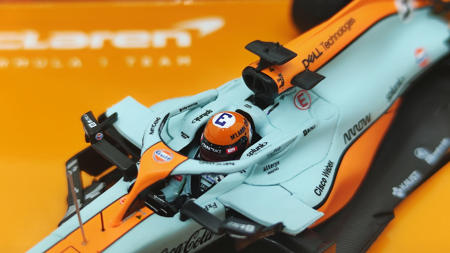 Minichamps Mclaren Mercedes MCL35M 2 car set Norris/Ricciardo Monaco GP 2021 1/43 Limited Edition 222 pcs.