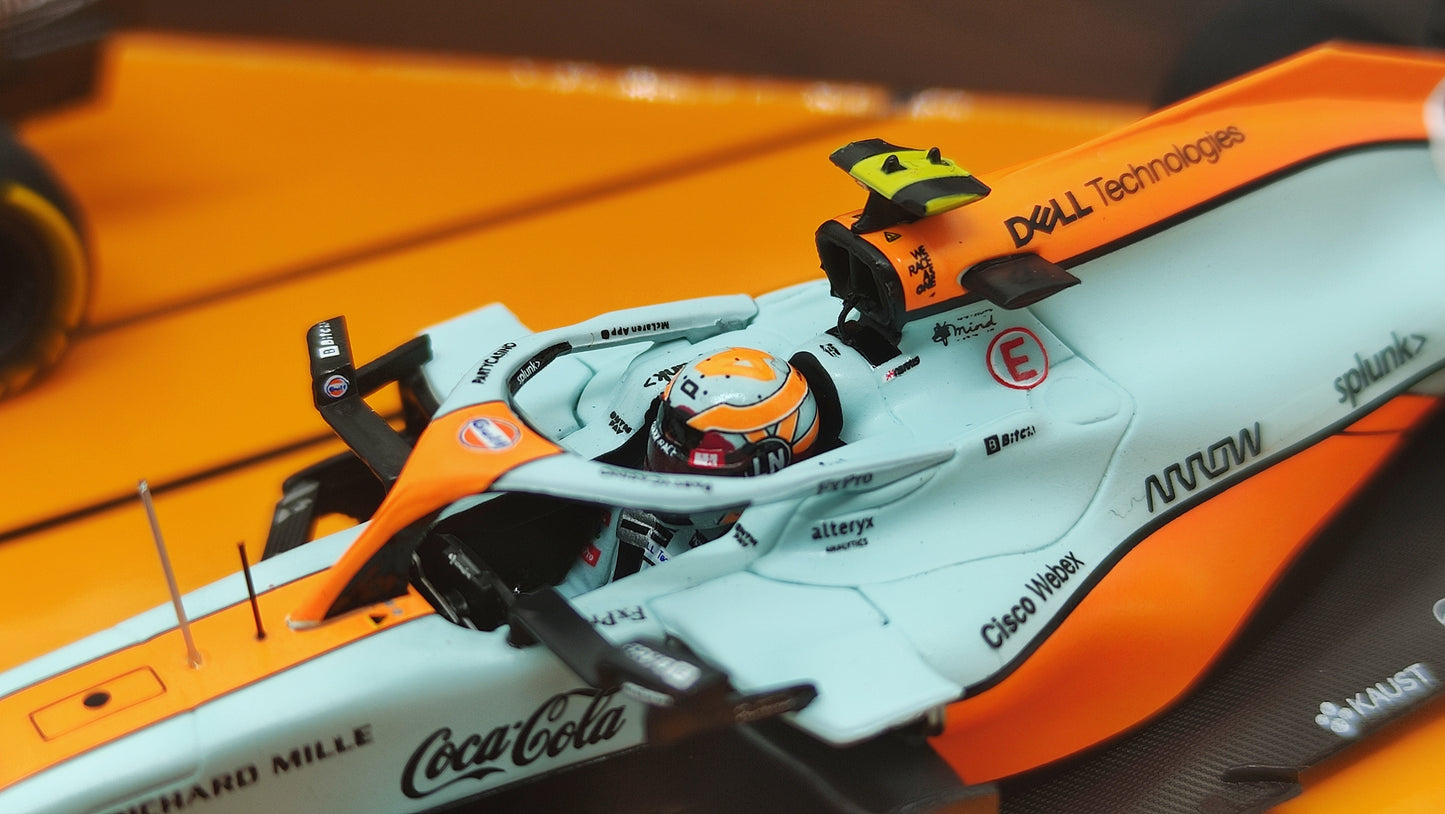 Minichamps Mclaren Mercedes MCL35M 2 car set Norris/Ricciardo Monaco GP 2021 1/43 Limited Edition 222 pcs.