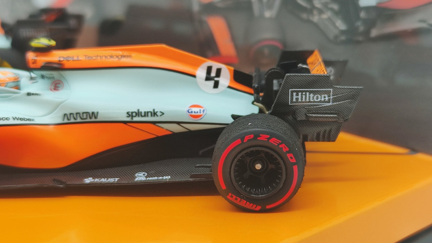 Minichamps Mclaren Mercedes MCL35M 2 car set Norris/Ricciardo Monaco GP 2021 1/43 Limited Edition 222 pcs.