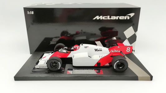 Minichamps Mclaren TAG MP4/2 Niki Lauda Portugese GP 1984 1/18 World Champion Limited Edition 750 pcs.