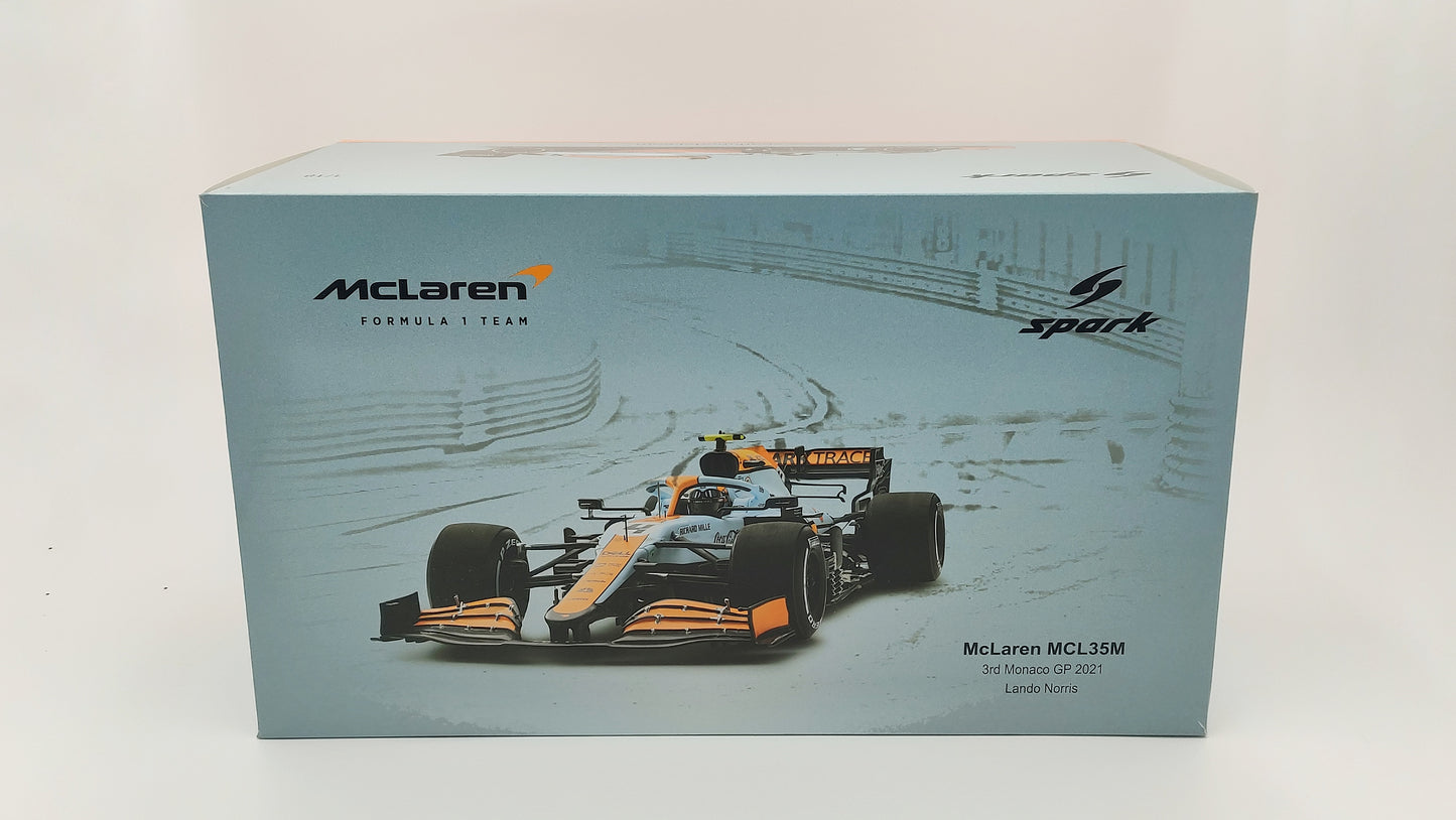 Spark Mclaren MCL35M VUSE Lando Norris Monaco GP 2021 1/18 18S597