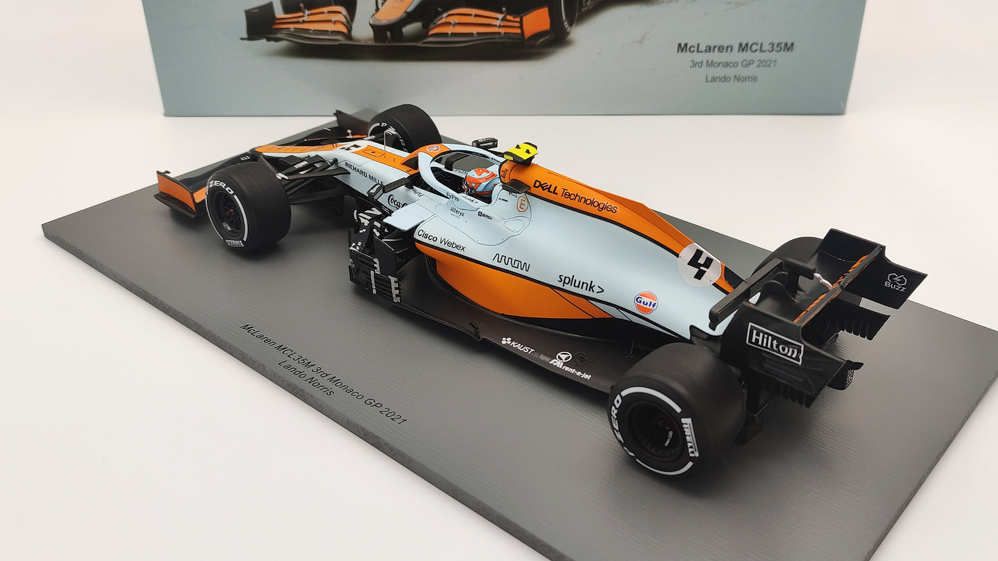 Spark Mclaren MCL35M Lando Norris Monaco GP 2021 1/18 18S597