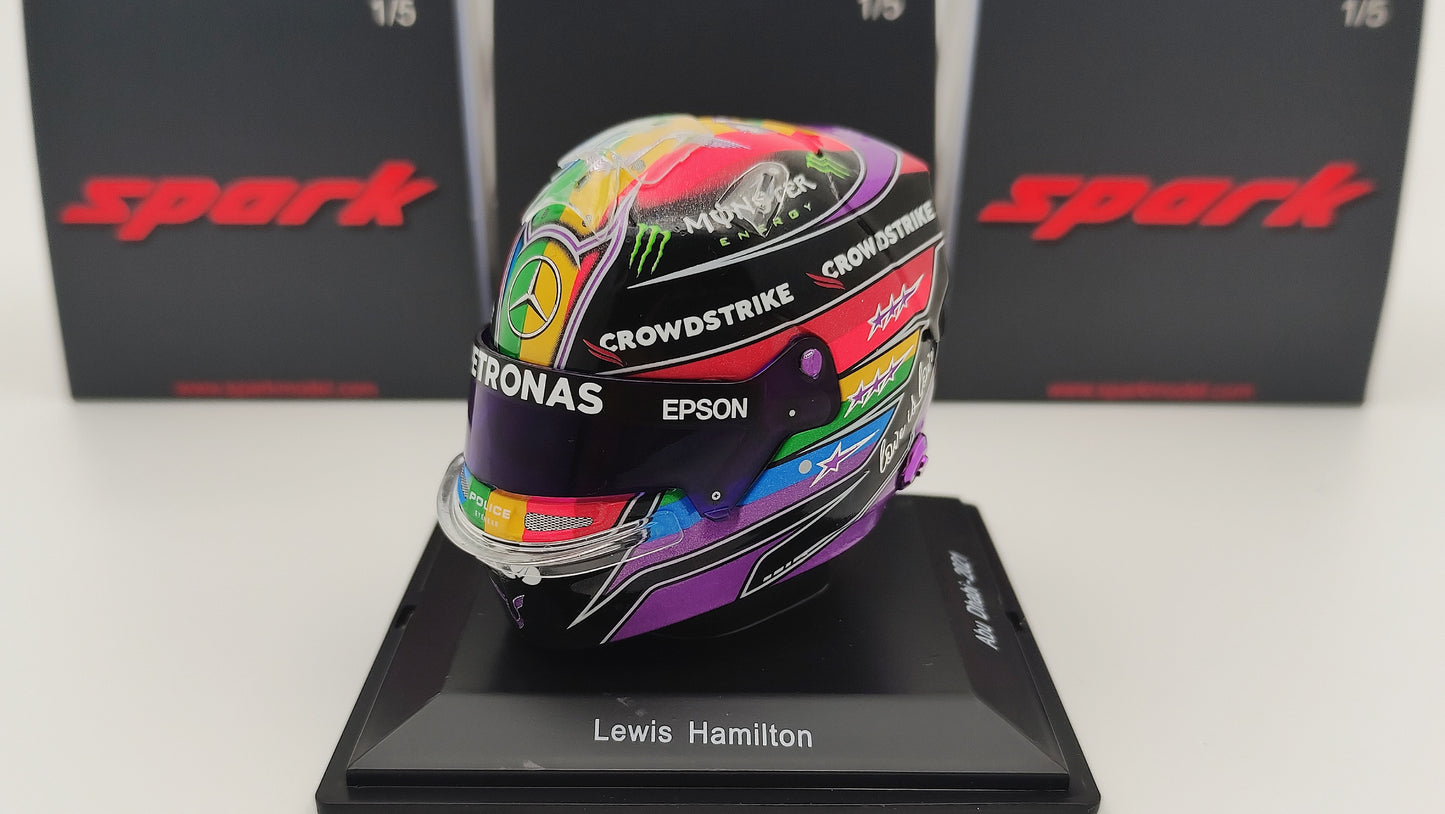 Spark Bell Helmet Lewis Hamilton Mercedes Abu Dhabi GP 2021 1/5 5HF070