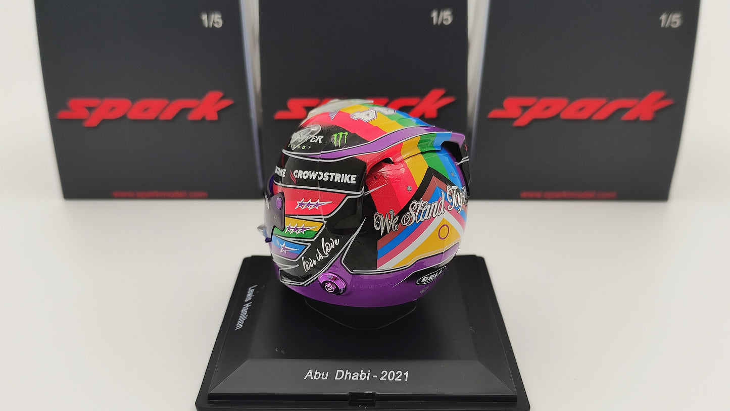 Spark Bell Helmet Lewis Hamilton Mercedes Abu Dhabi GP 2021 1/5 5HF070