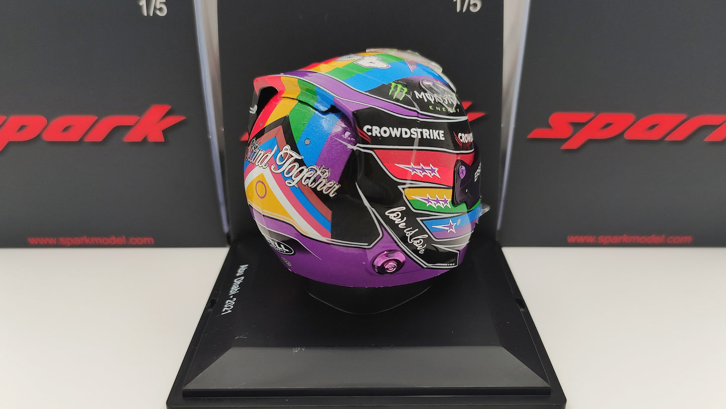 Spark Bell Helmet Lewis Hamilton Mercedes Abu Dhabi GP 2021 1/5 5HF070