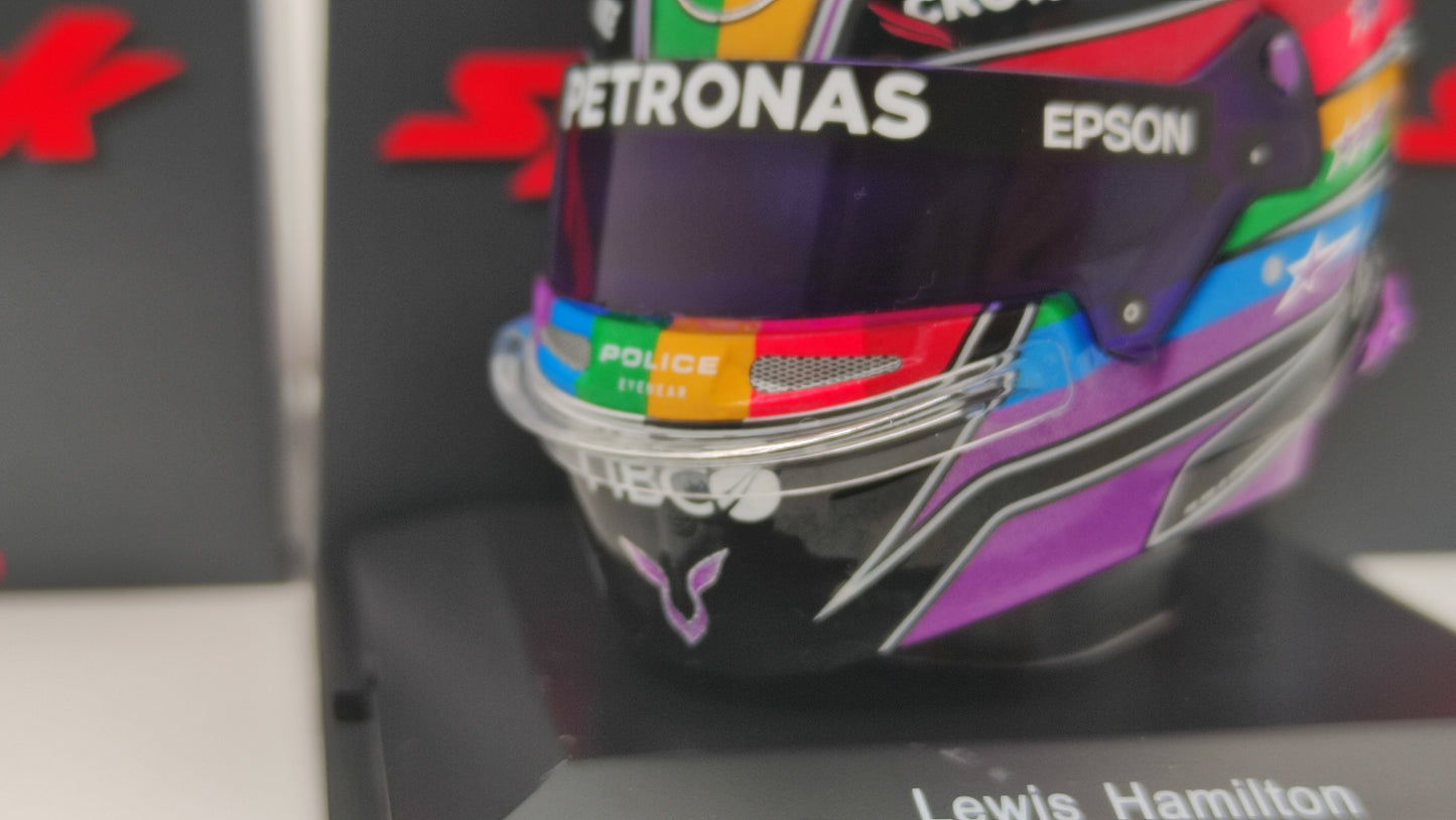 Spark Bell Helmet Lewis Hamilton Mercedes Abu Dhabi GP 2021 1/5 5HF070