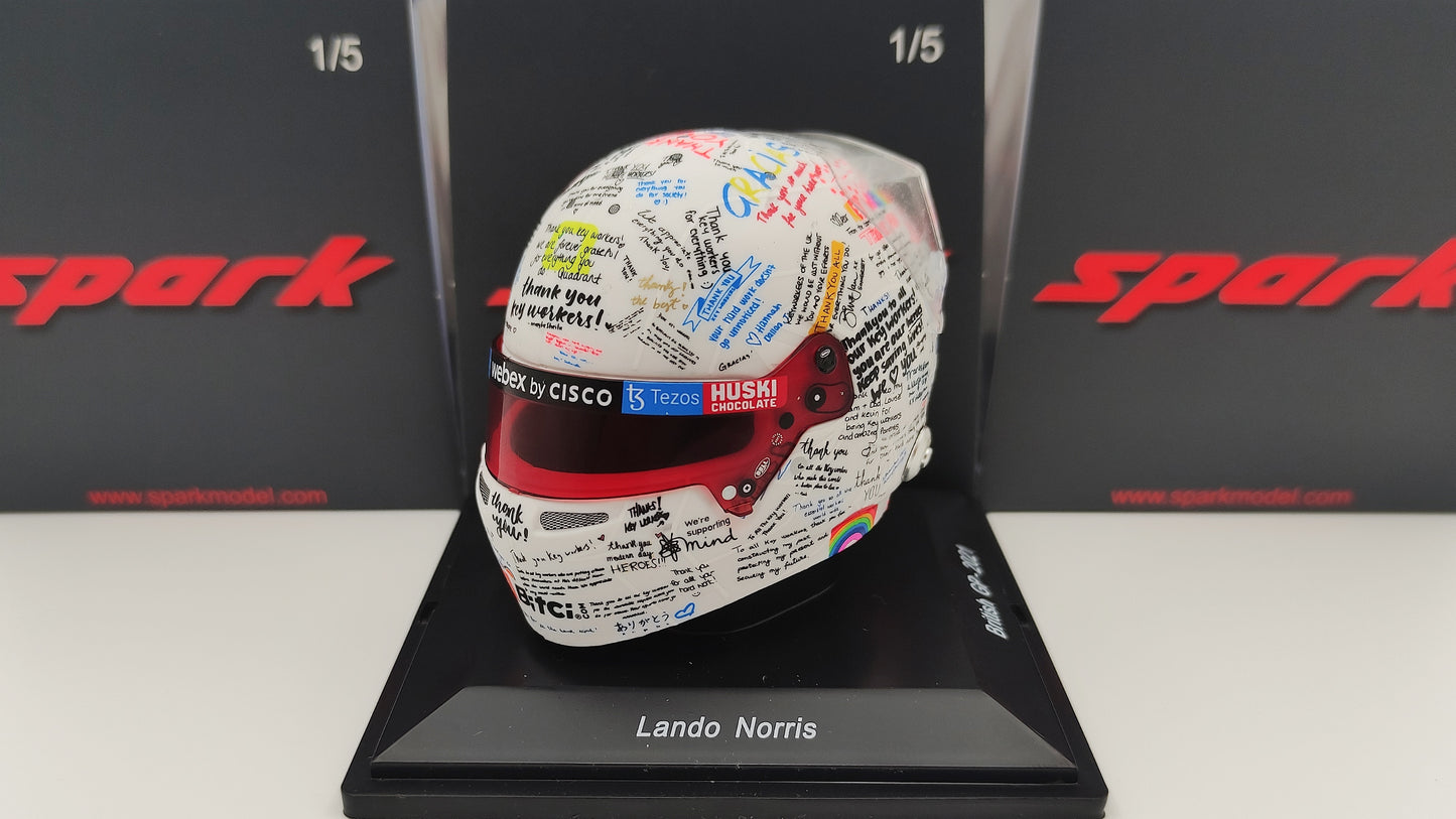 Spark Bell Helmet Lando Norris Mclaren British GP 2021 1/5 5HF067