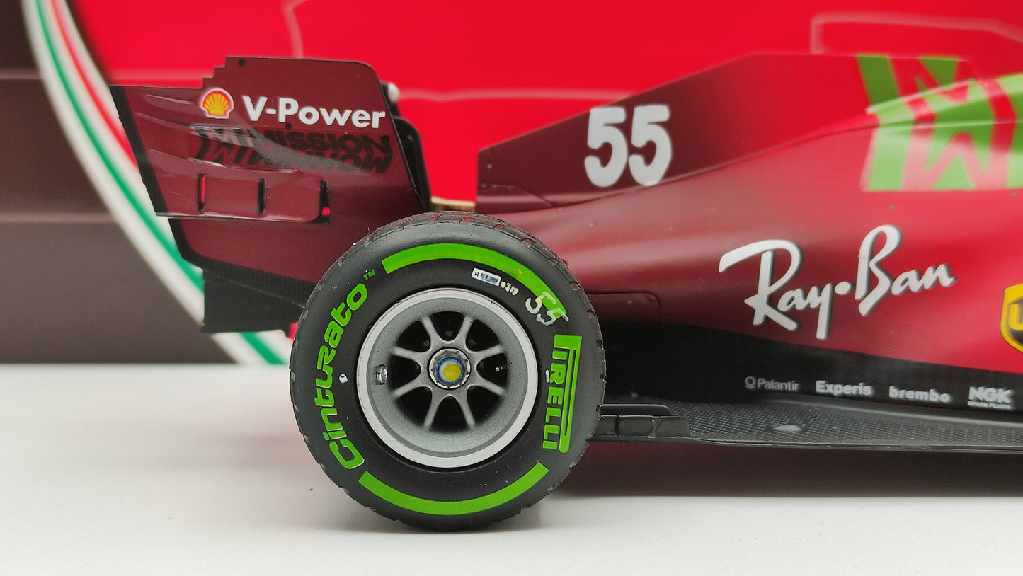 BBR Mission Winnow Scuderia Ferrari SF21 Carlos Sainz 2021 Emilia Romagna GP 1/18