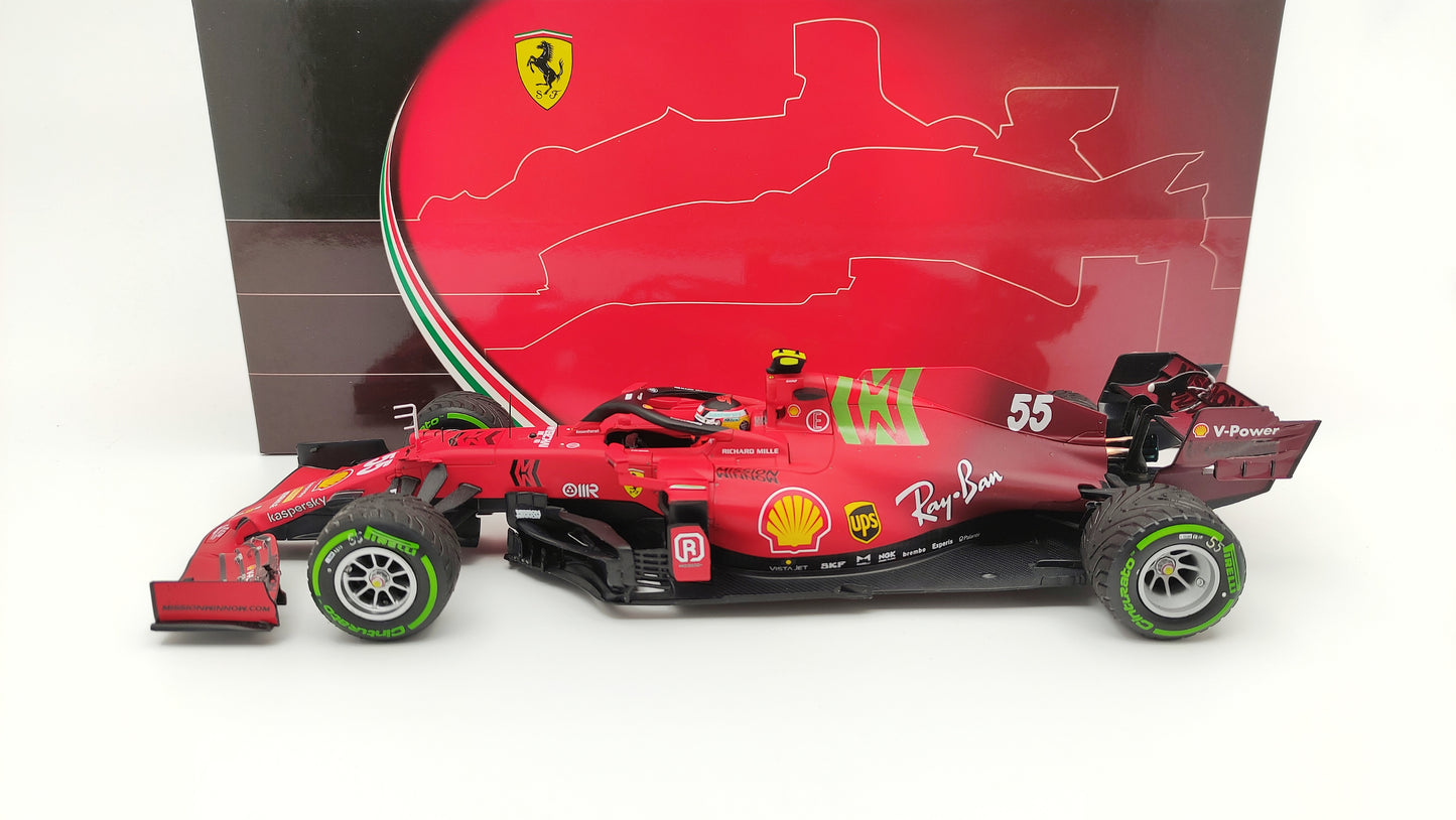 BBR Mission Winnow Scuderia Ferrari SF21 Carlos Sainz 2021 Emilia Romagna GP 1/18