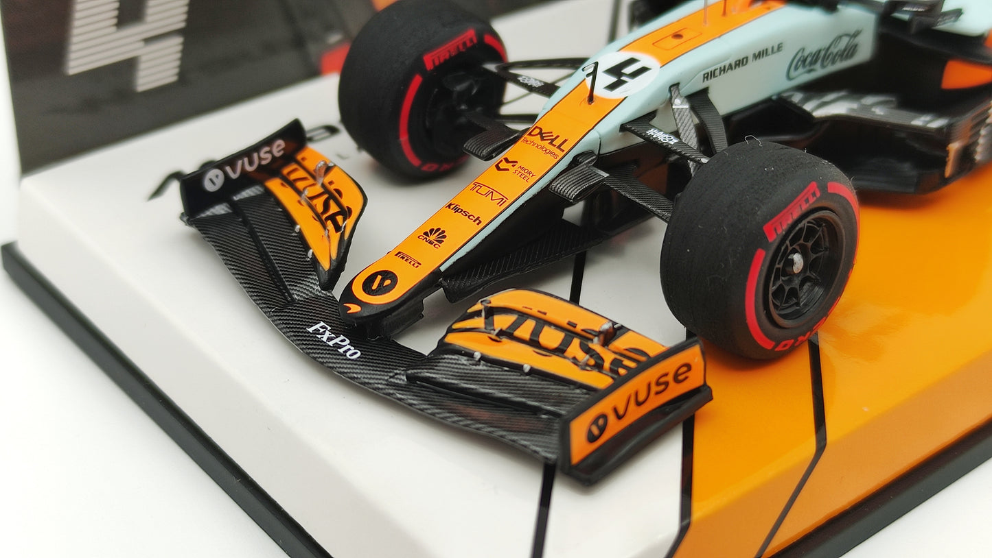 Minichamps Mclaren Mercedes MCL35M VUSE Lando Norris 3rd Monaco GP 2021 1/43 Limited Edition 777 pcs.