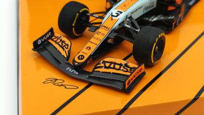 Minichamps Mclaren Mercedes MCL35M VUSE 2 car set Norris/Ricciardo Monaco GP 2021 1/43 Limited Edition 222 pcs.