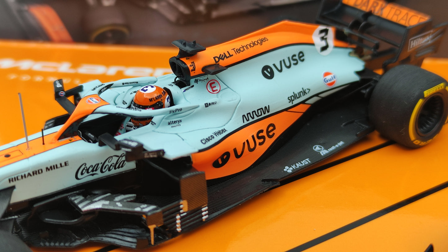 Minichamps Mclaren Mercedes MCL35M VUSE 2 car set Norris/Ricciardo Monaco GP 2021 1/43 Limited Edition 222 pcs.