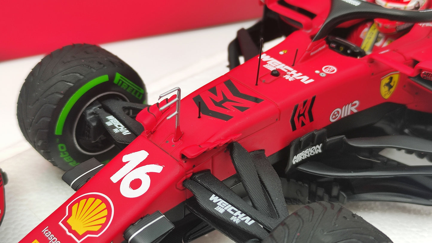 BBR Mission Winnow Scuderia Ferrari SF21 Charles Leclerc 2021 Emilia Romagna GP 1/18