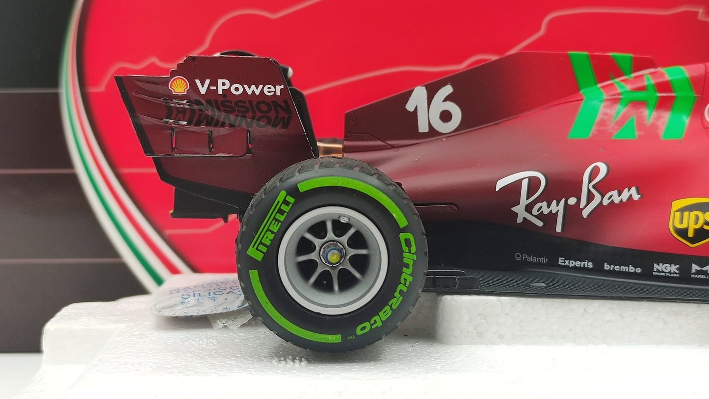 BBR Mission Winnow Scuderia Ferrari SF21 Charles Leclerc 2021 Emilia Romagna GP 1/18