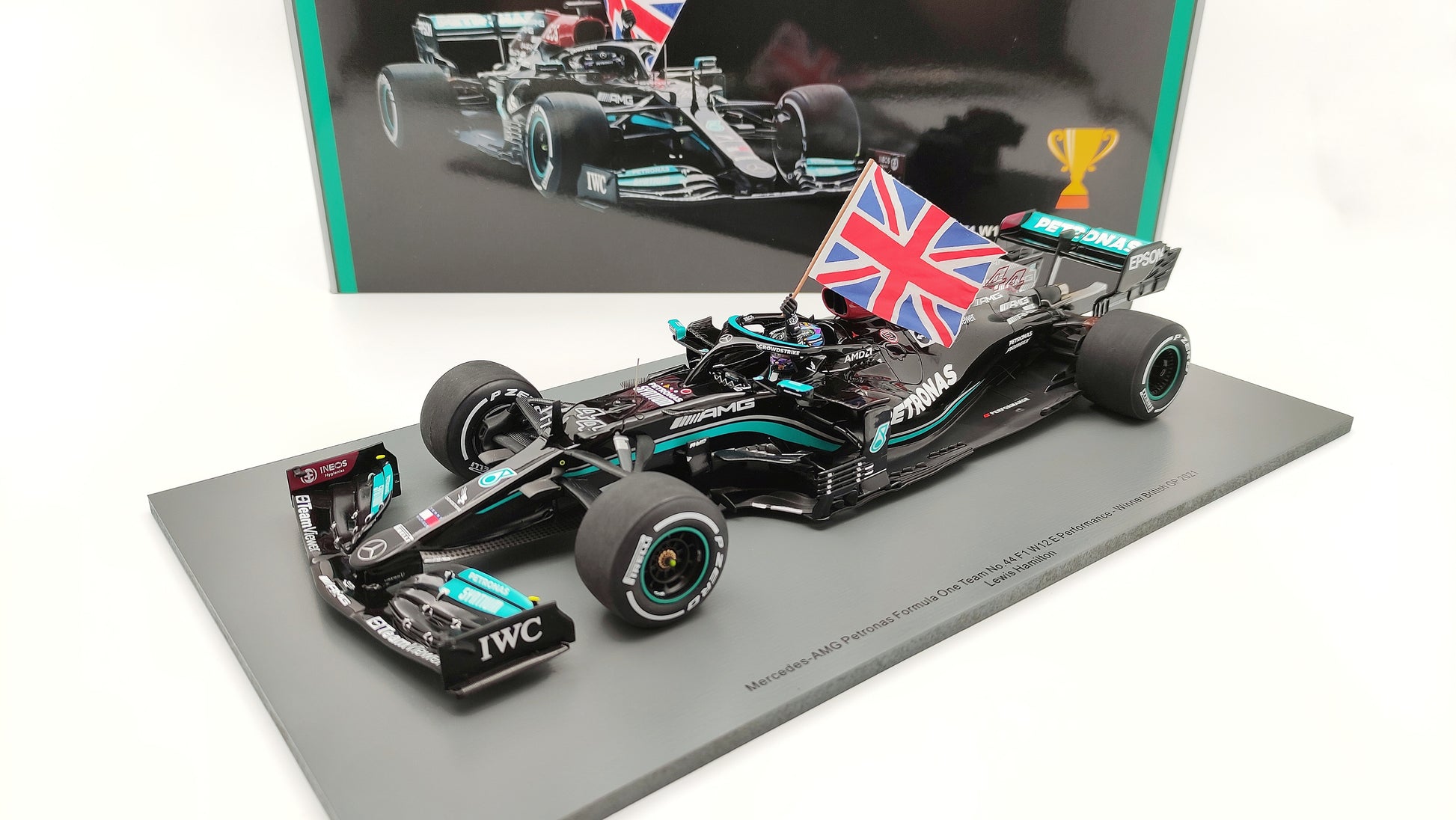 Spark AMG Mercedes W12 Lewis Hamilton 2021 British GP winner 1/18