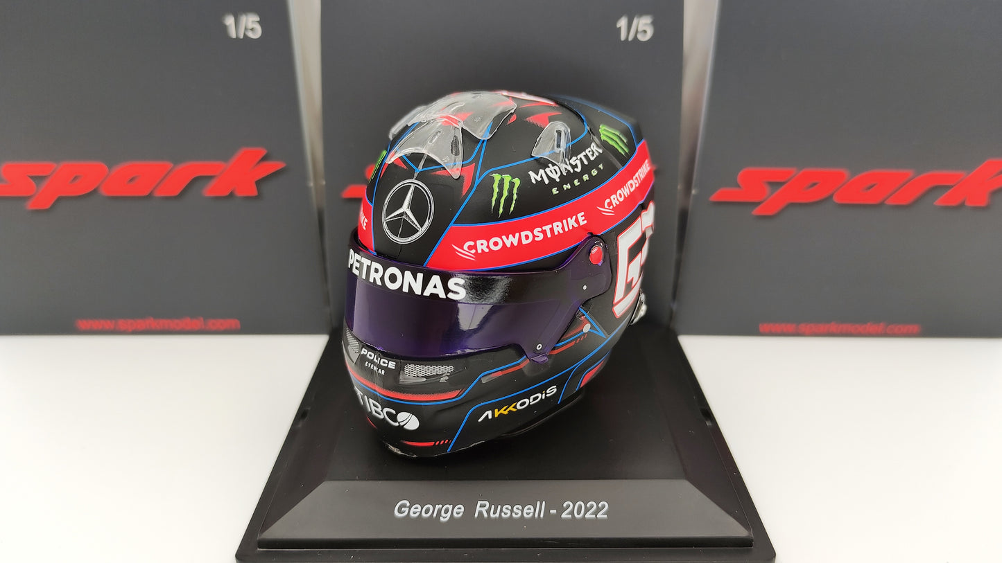 Spark Bell Helmet George Russell AMG Mercedes F1 2022 1/5 5HF072
