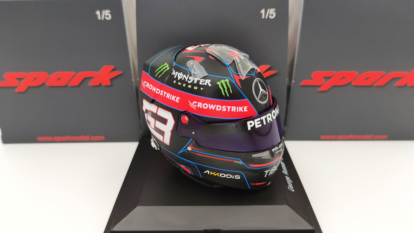 Spark Bell Helmet George Russell AMG Mercedes F1 2022 1/5 5HF072