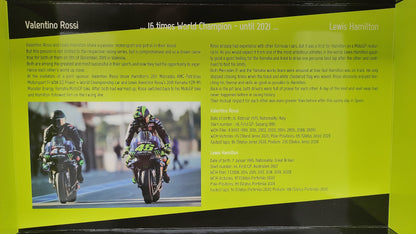 Minichamps Moto GP Yamaha YZR-M1 2 bike set Valentino Rossi Lewis Hamilton 1/12 Valencia 2019 Limited Edition 1446 pcs.