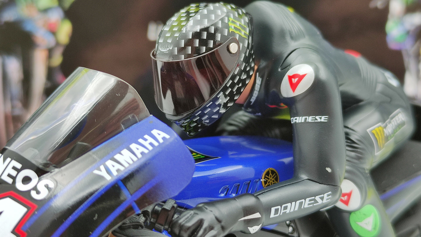 Minichamps Moto GP Yamaha YZR-M1 2 bike set Valentino Rossi Lewis Hamilton 1/12 Valencia 2019 Limited Edition 1446 pcs.