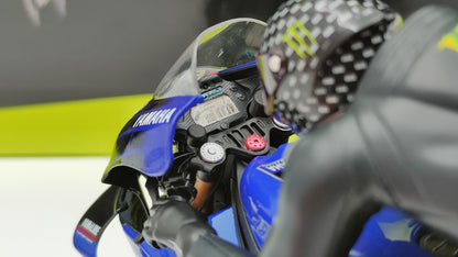 Minichamps Moto GP Yamaha YZR-M1 2 bike set Valentino Rossi Lewis Hamilton 1/12 Valencia 2019 Limited Edition 1446 pcs.