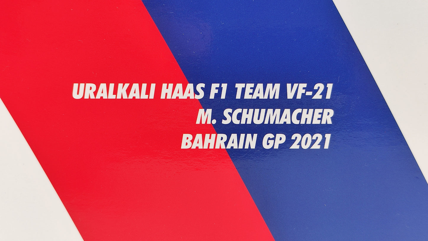 Minichamps Haas F1 VF21 Mick Schumacher Bahrain GP 2021 1/18 Limited Edition 222 pcs.