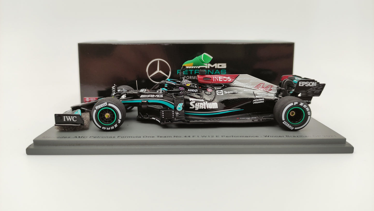 Spark AMG Mercedes W12 Lewis Hamilton 2021 Brazilian GP winner 1/43 S7710
