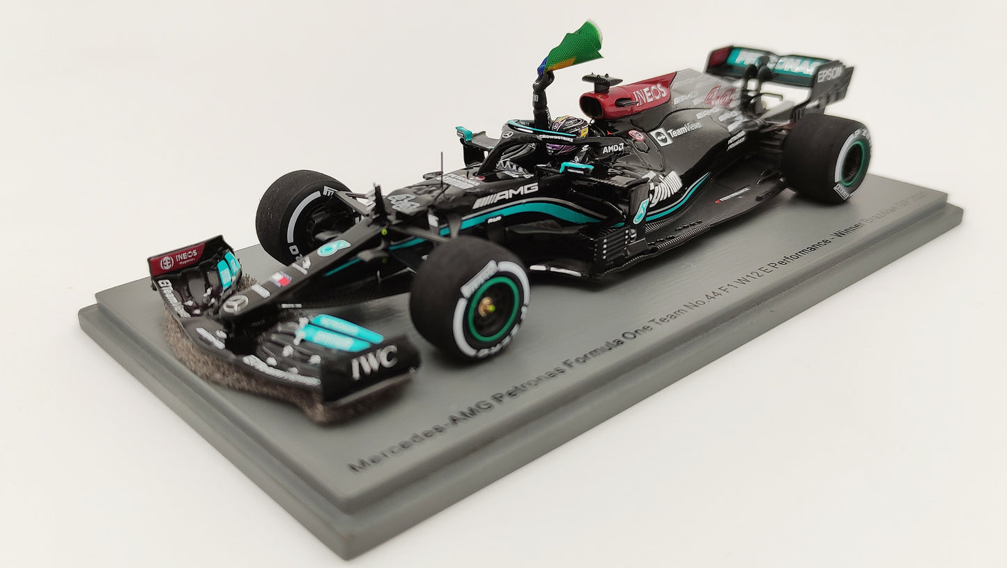 Spark AMG Mercedes W12 Lewis Hamilton 2021 Brazilian GP winner 1/43 S7710