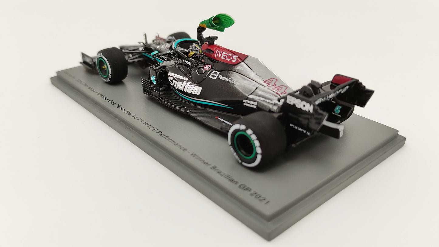 Spark AMG Mercedes W12 Lewis Hamilton 2021 Brazilian GP winner 1/43 S7710